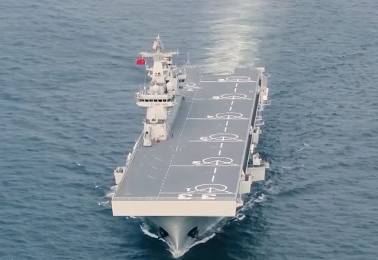 海軍新篇章，075型三號艦正式入列，海軍新篇章，075型三號艦正式入列啟航