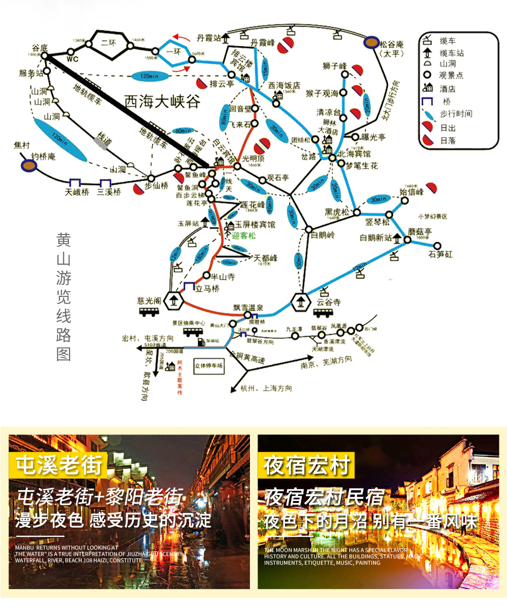 黃山二日游最佳路線圖和住宿攻略，黃山二日游，最佳路線與住宿攻略揭秘