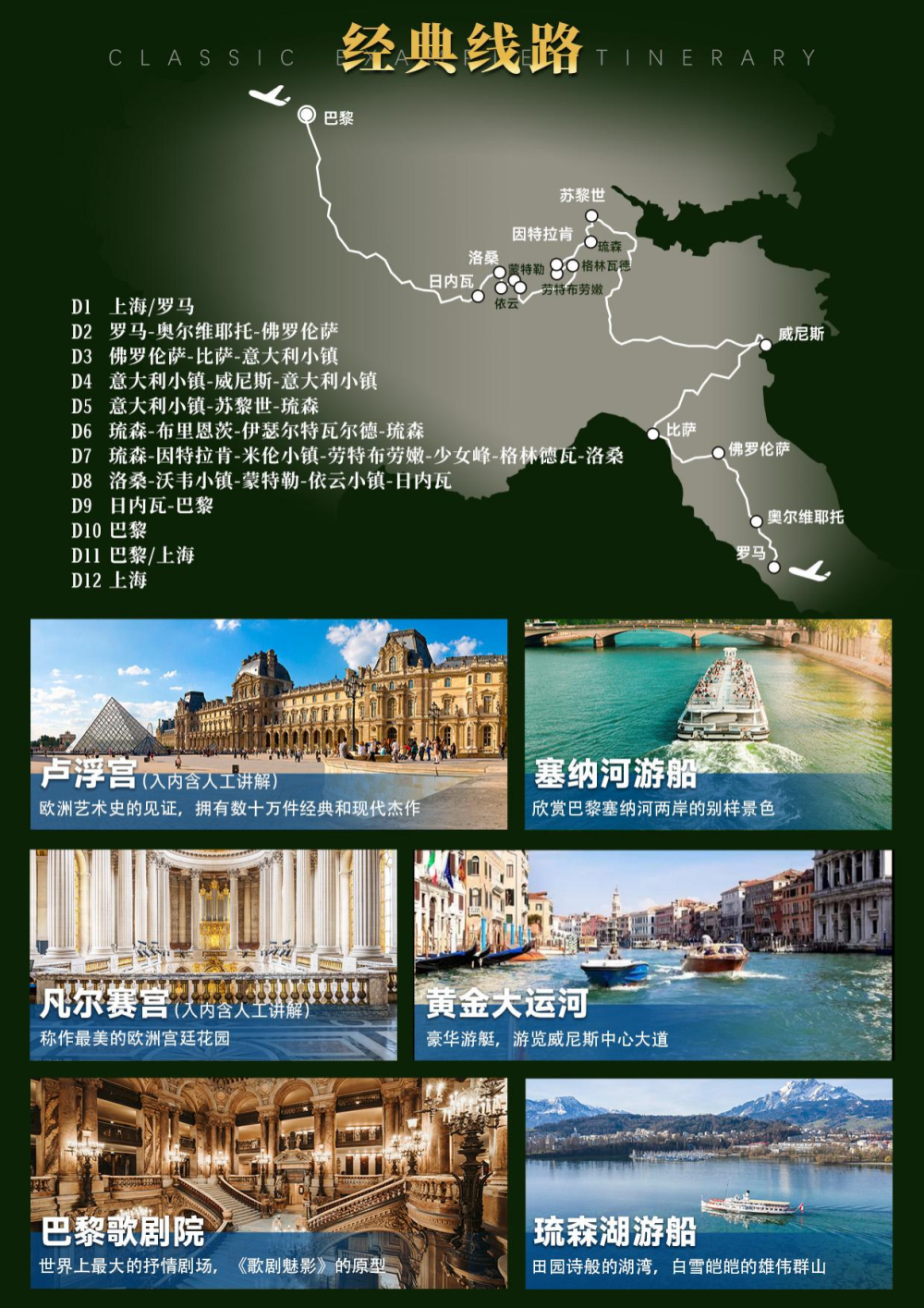 法國瑞士意大利深度游，一次難忘的12天之旅，法國瑞士意大利深度游，難忘的十二日旅程