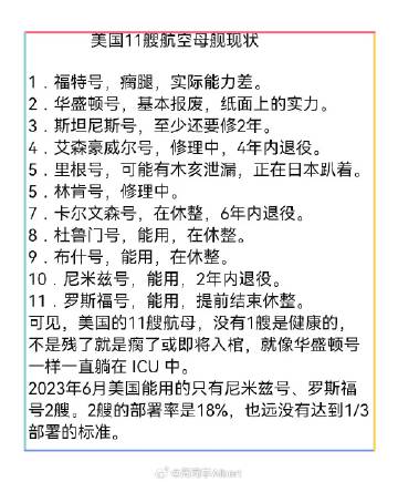 美國11艘航母現(xiàn)狀，全球海軍力量的巔峰之作，美國11艘航母全球海軍力量的巔峰現(xiàn)狀揭秘